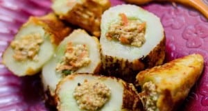 Recipe – Stuffed Cucumber Bites Stuffed Cucumber Bites by Alka Sharma of Mummy Ki Rasoi for G Caffe