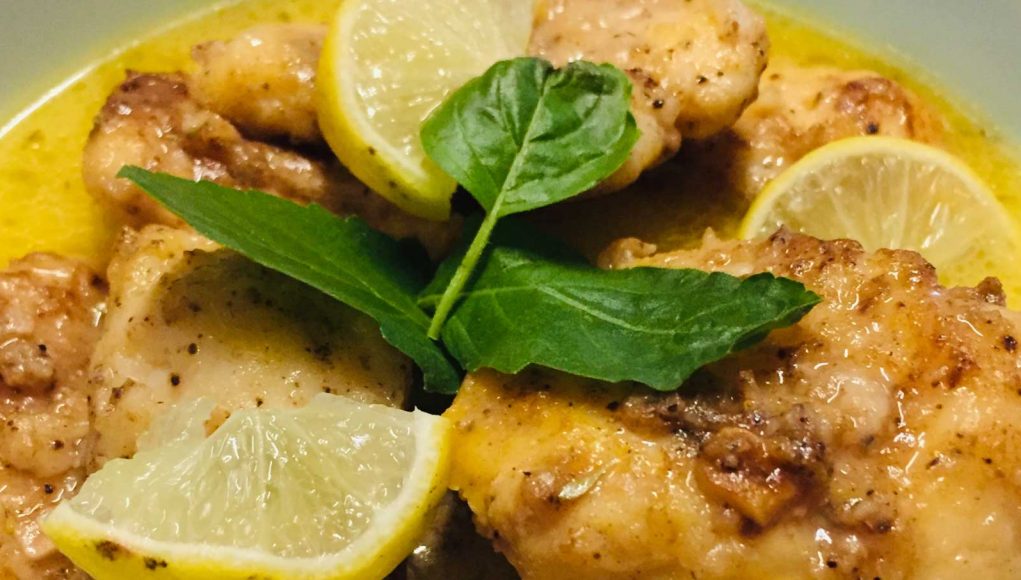 FISH IN LEMON GARLIC BUTTER SAUCE