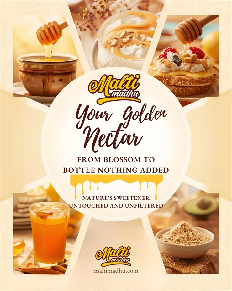 Malti Madhu's honey is never heated, filtered, or blended.